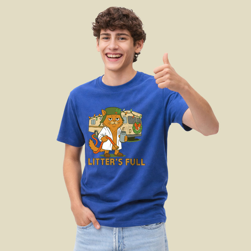 Litter'S Full Vacation Cat Playful T-Shirt