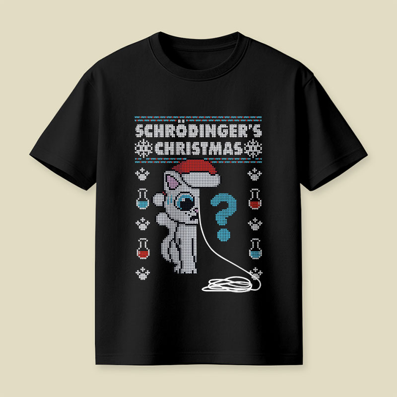 Schrödinger's Christmas Playful T-Shirt