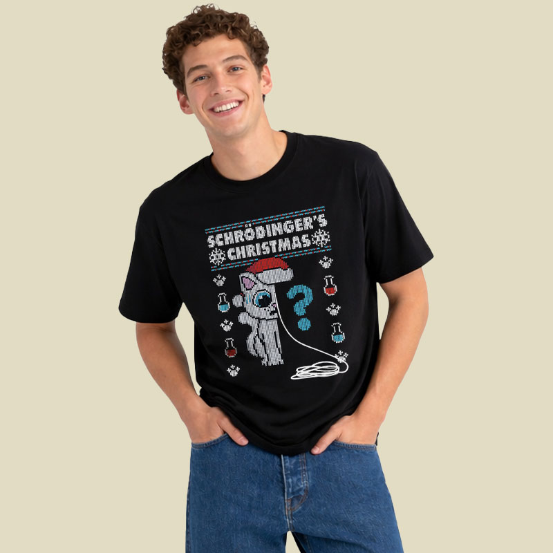Schrödinger's Christmas Playful T-Shirt