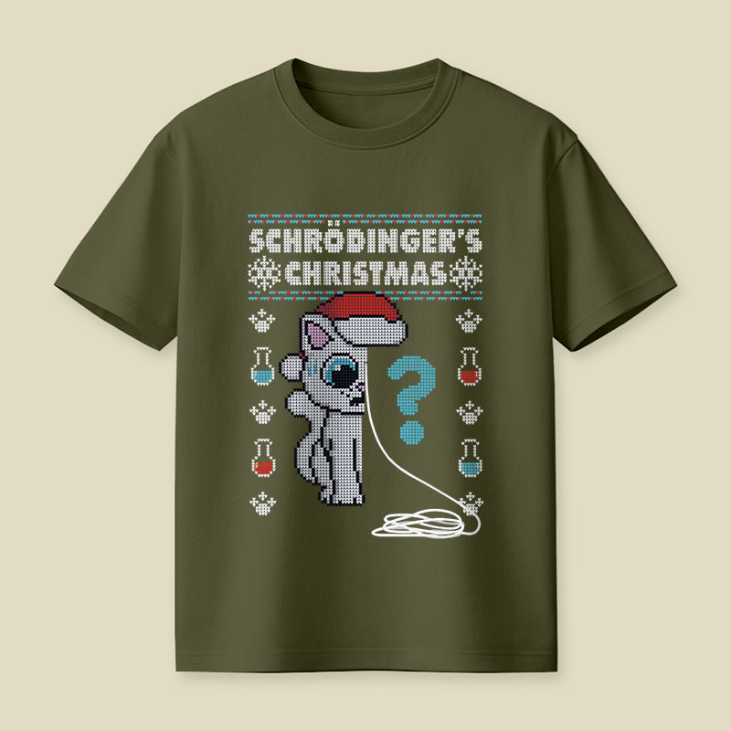 Schrödinger's Christmas Playful T-Shirt