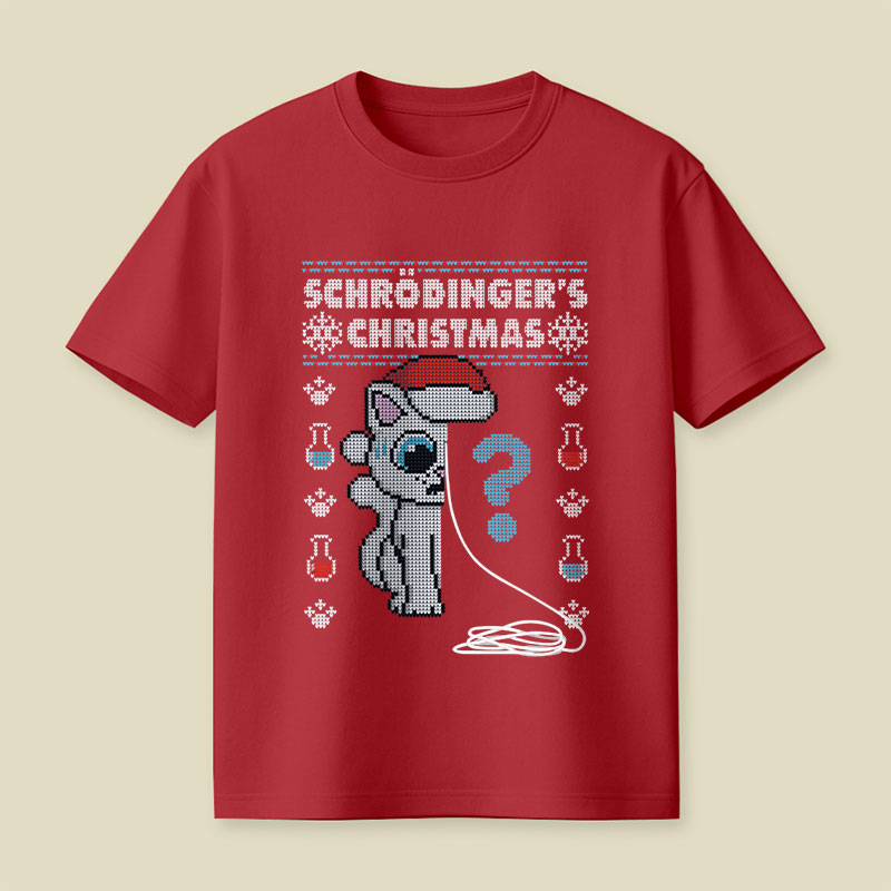 Schrödinger's Christmas Playful T-Shirt