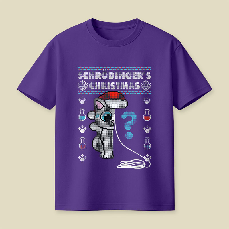 Schrödinger's Christmas Playful T-Shirt
