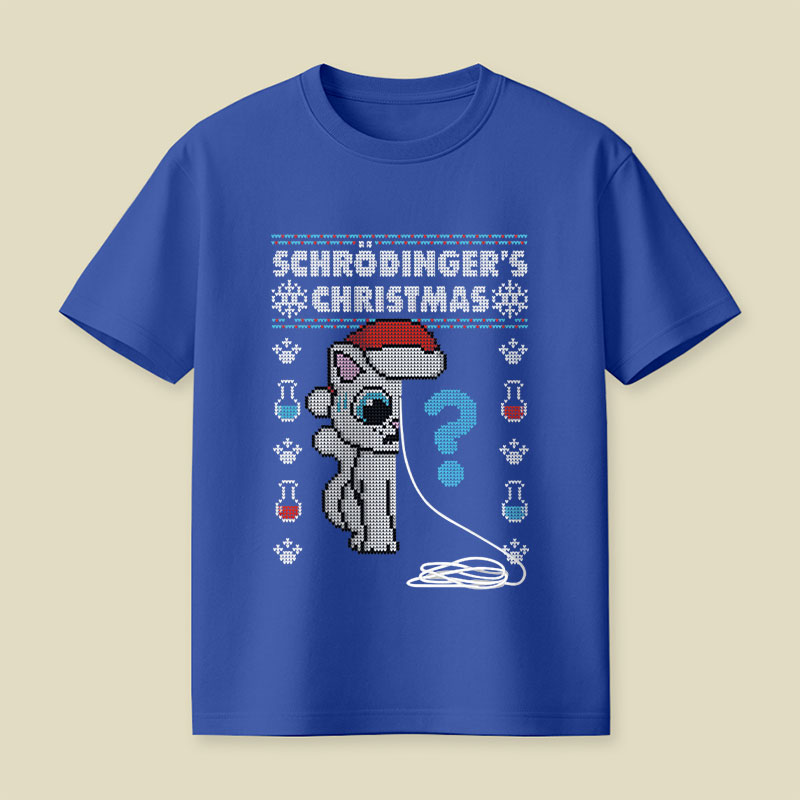 Schrödinger's Christmas Playful T-Shirt