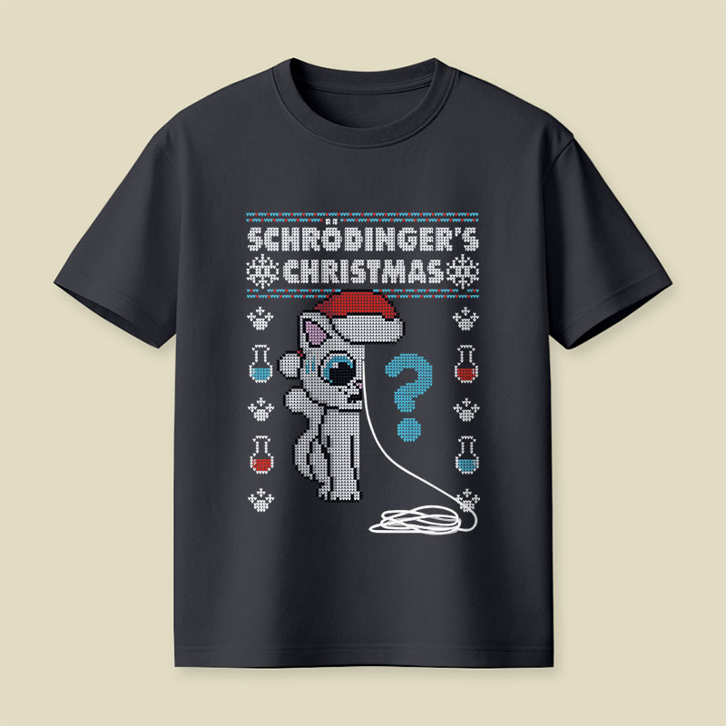 Schrödinger's Christmas Playful T-Shirt