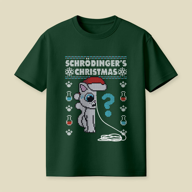 Schrödinger's Christmas Playful T-Shirt