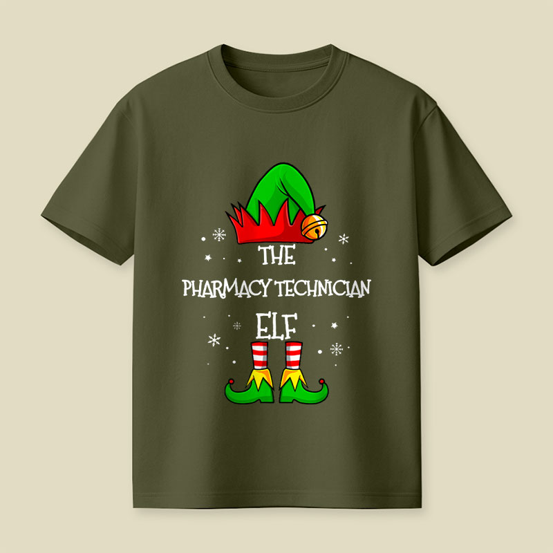 The Pharmacy Technician Elf Playful T-Shirt
