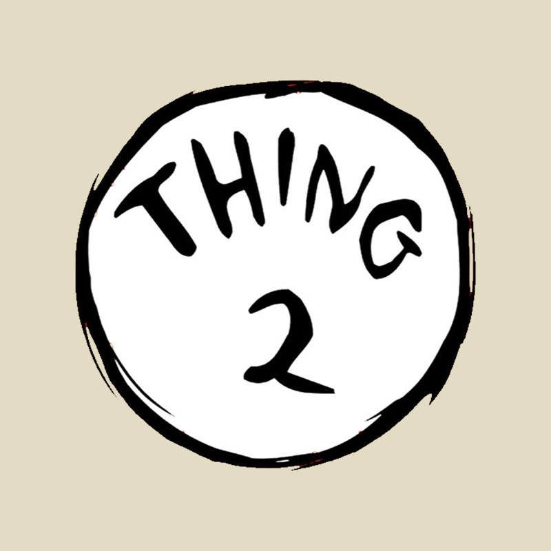 Thing 1 And Thing 2 Playful T-Shirt