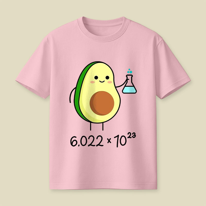 Avogadro's Number Pun Cute Avocado Chemist Playful T-Shirt