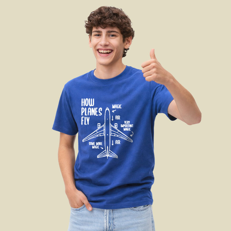 How Planes Fly Funny Planes Playful T-Shirt