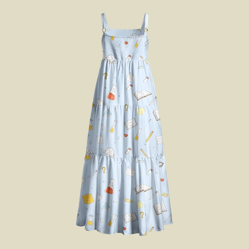 Science Class Playful Maxi Dress
