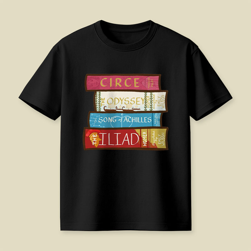 Greek Mythology Bookstack Playful T-Shirt