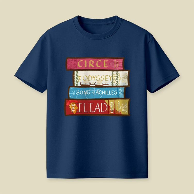 Greek Mythology Bookstack Playful T-Shirt
