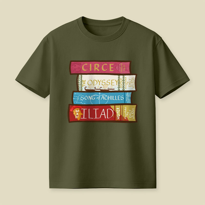 Greek Mythology Bookstack Playful T-Shirt