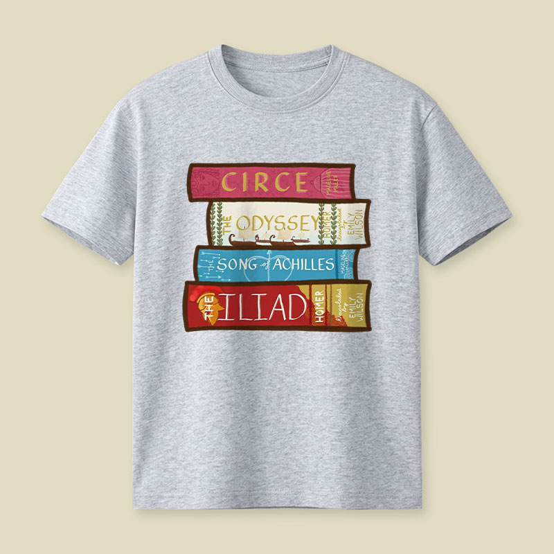 Greek Mythology Bookstack Playful T-Shirt