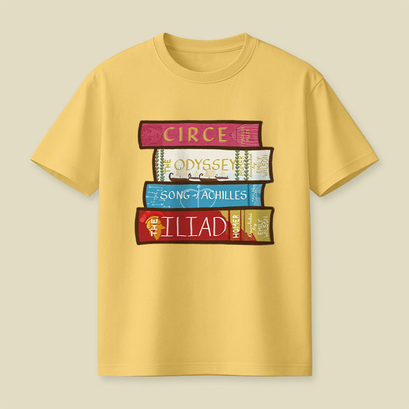 Greek Mythology Bookstack Playful T-Shirt