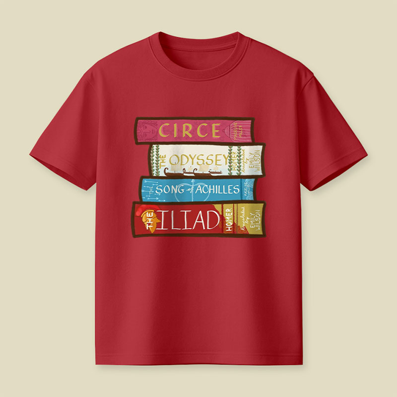 Greek Mythology Bookstack Playful T-Shirt