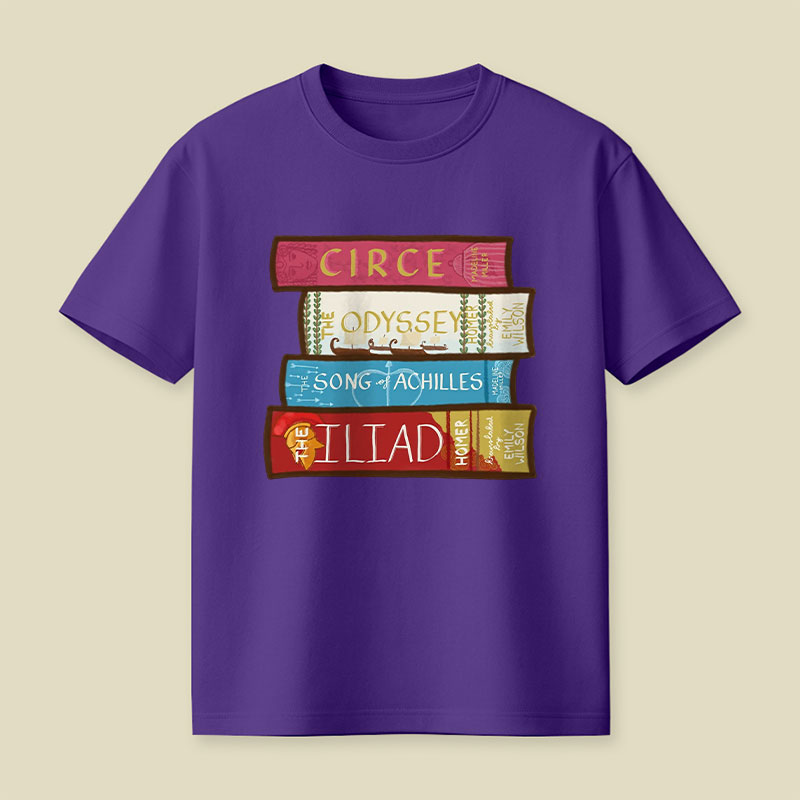 Greek Mythology Bookstack Playful T-Shirt