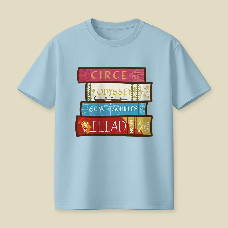 Greek Mythology Bookstack Playful T-Shirt