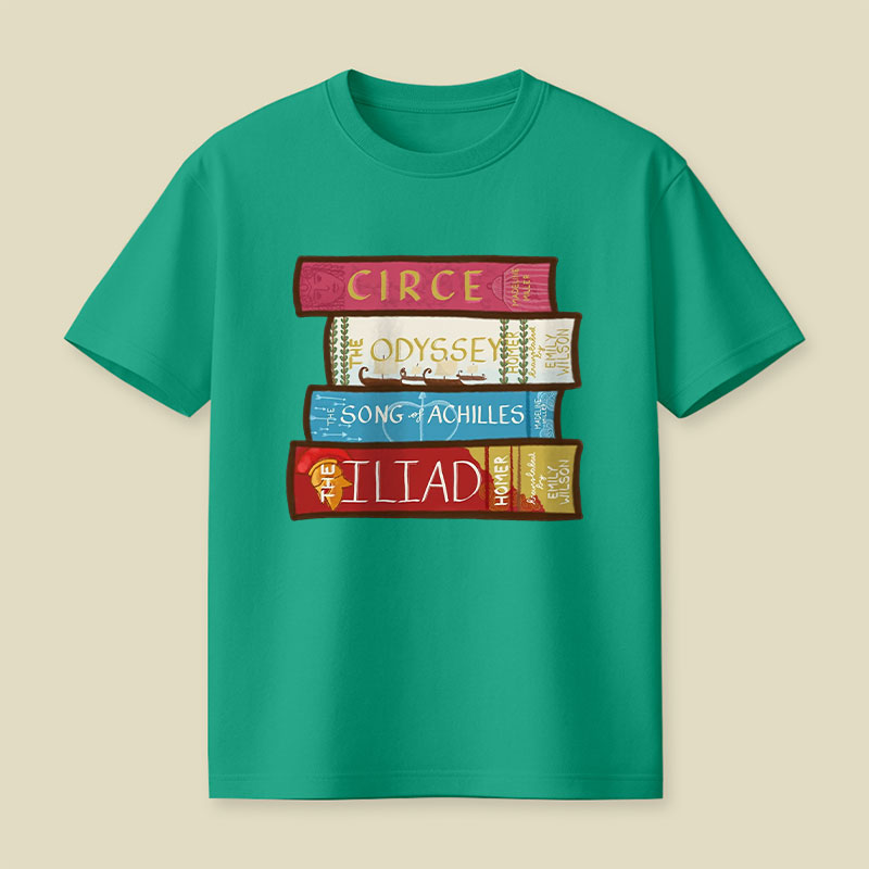 Greek Mythology Bookstack Playful T-Shirt