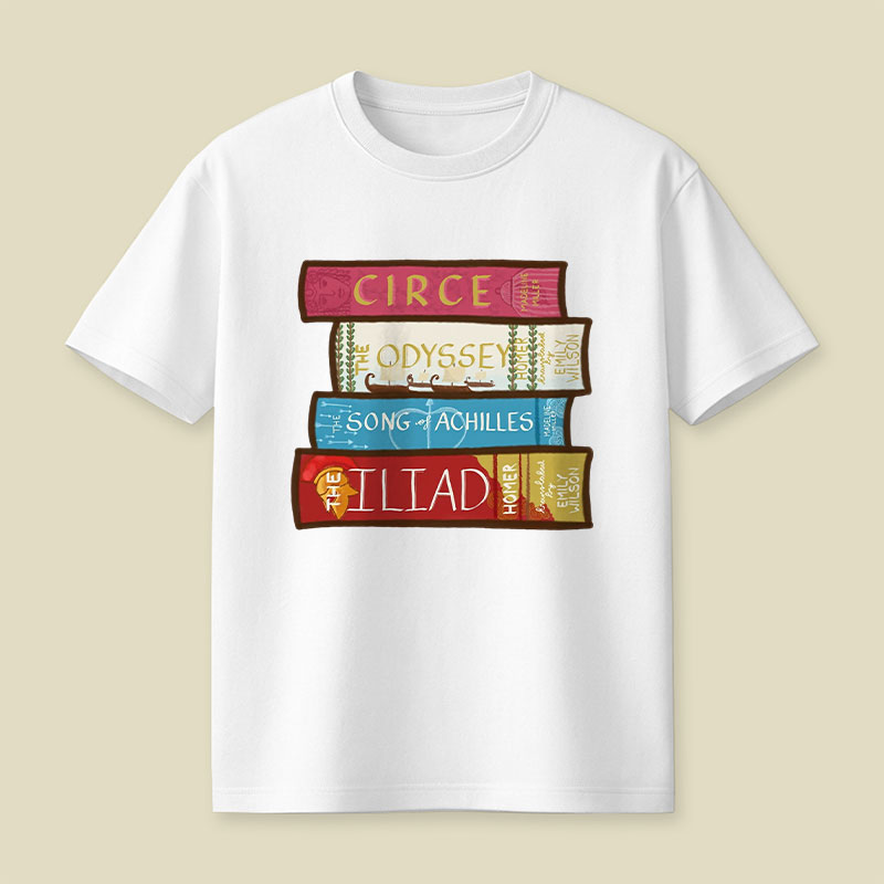 Greek Mythology Bookstack Playful T-Shirt