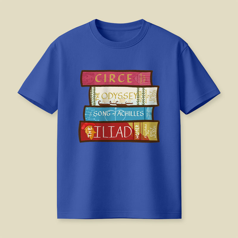 Greek Mythology Bookstack Playful T-Shirt