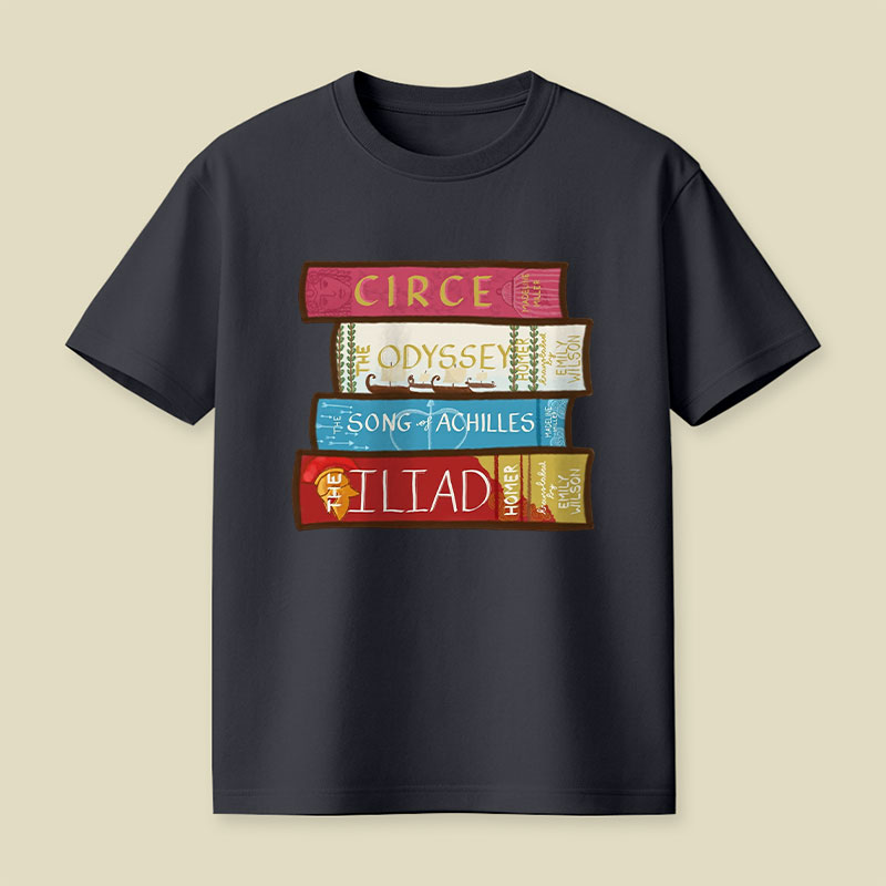 Greek Mythology Bookstack Playful T-Shirt