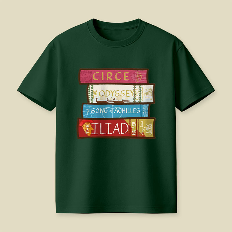 Greek Mythology Bookstack Playful T-Shirt