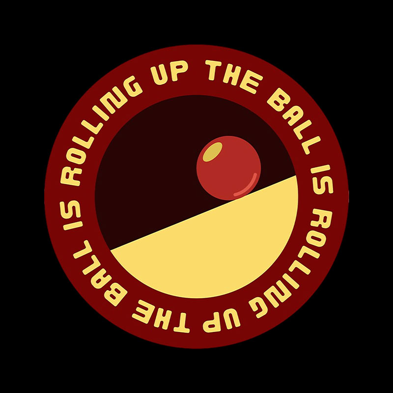 The Ball Is Rolling Up Playful T-Shirt