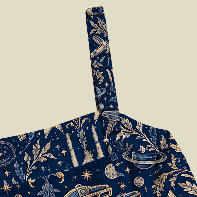 Voyage Of The Stars Playful Maxi Dress
