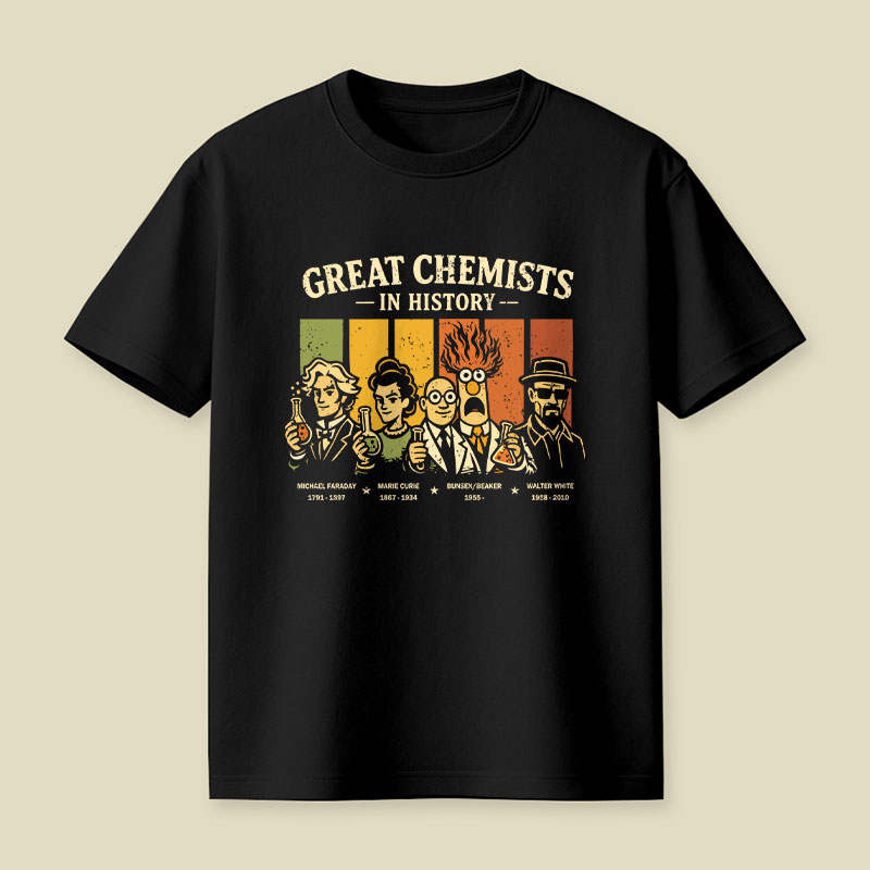 Great Chemists In History Playful T-Shirt