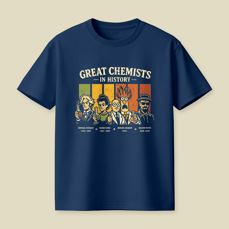 Great Chemists In History Playful T-Shirt