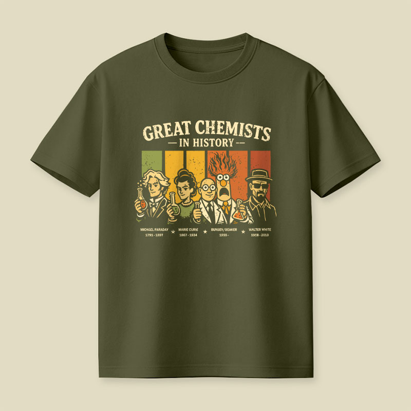 Great Chemists In History Playful T-Shirt
