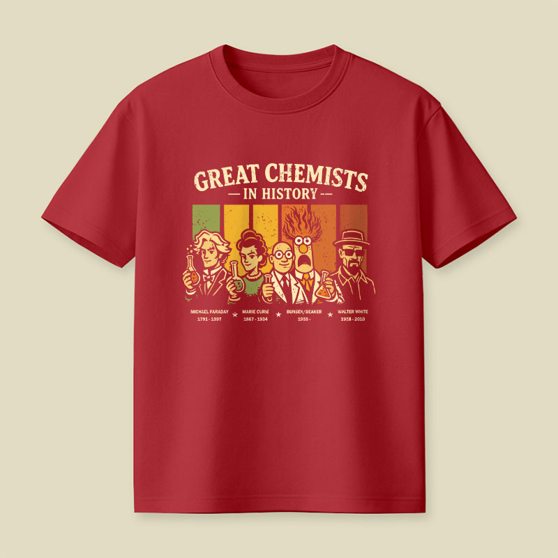 Great Chemists In History Playful T-Shirt