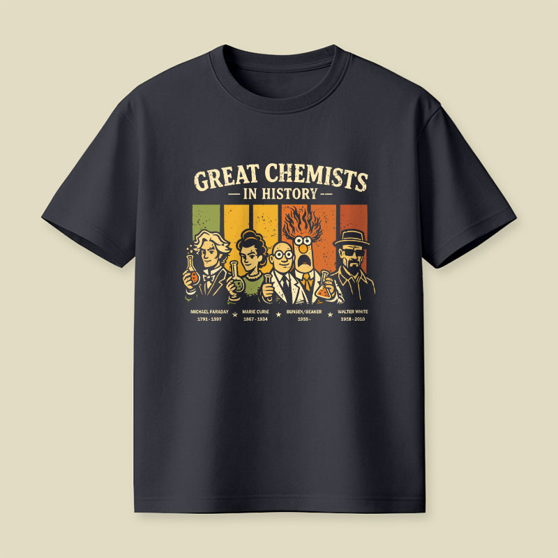 Great Chemists In History Playful T-Shirt