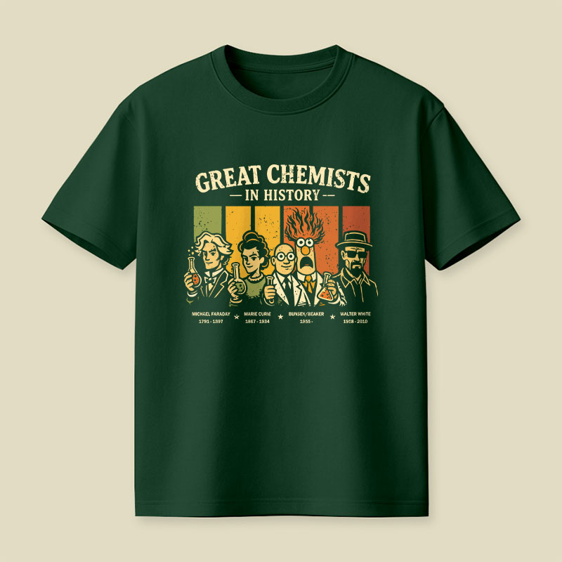 Great Chemists In History Playful T-Shirt