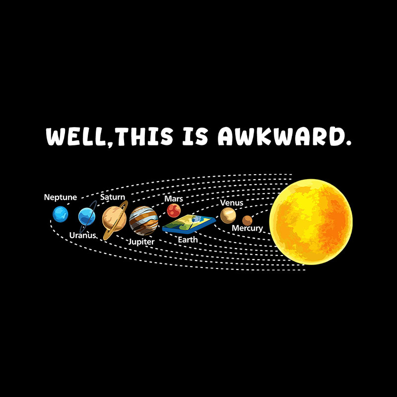 Well This Is Awkward Funny Playful T-Shirt