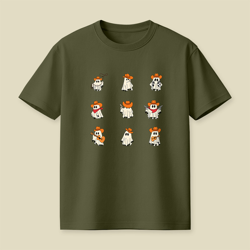 Halloween Cowboy Ghost Playful T-Shirt