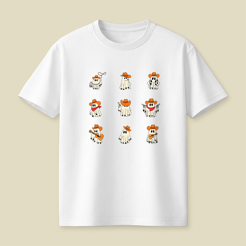 Halloween Cowboy Ghost Playful T-Shirt