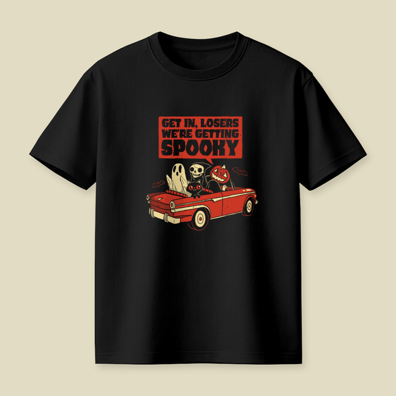 Road Trip Getting Spooky Halloween Playful T-Shirt