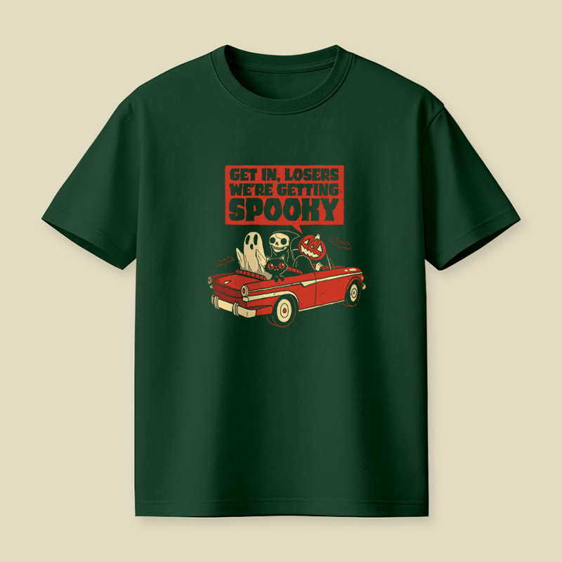 Road Trip Getting Spooky Halloween Playful T-Shirt