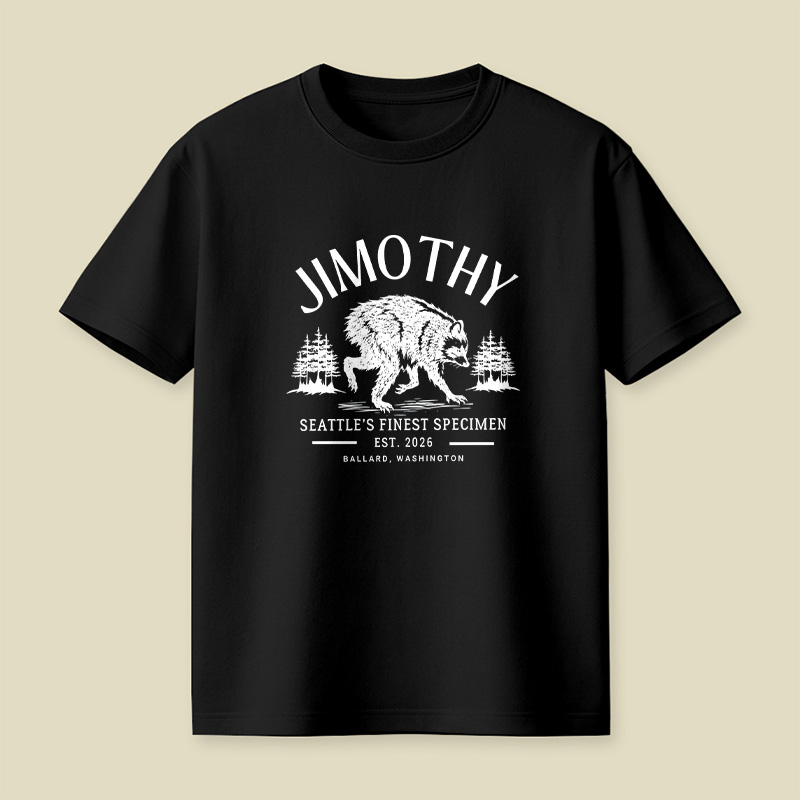 Jimothy Seattle’s Finest Specimen Forest Raccoon Playful T-Shirt