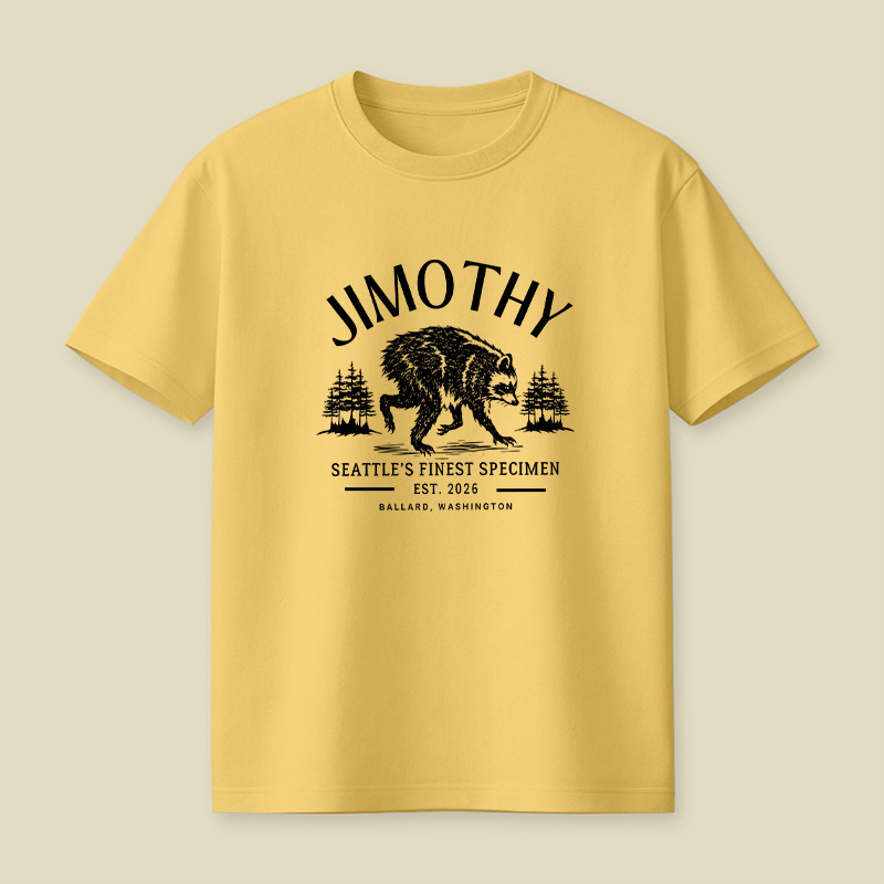 Jimothy Seattle’s Finest Specimen Forest Raccoon Playful T-Shirt