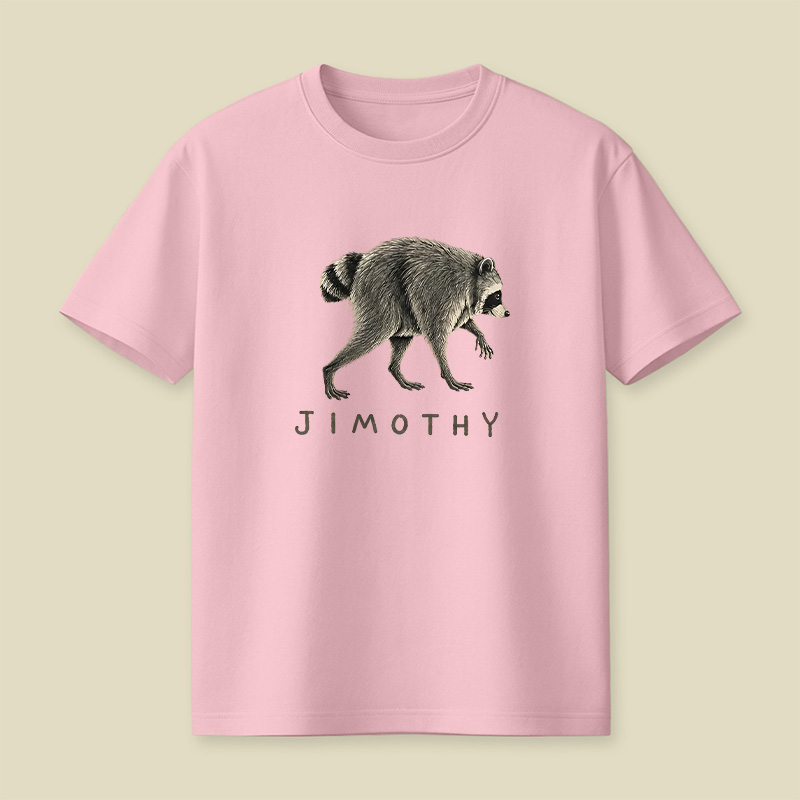 Jimothy Wild Raccoon Animal Graphic Playful T-Shirt