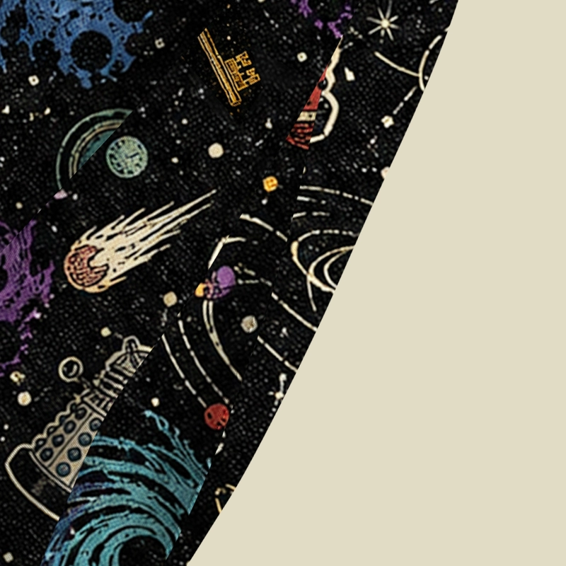 Dark Space Sci‑Fi Adventure Playful Maxi Dress