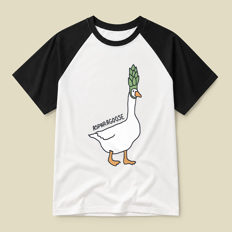 Asparagoose Raglan T-shirt