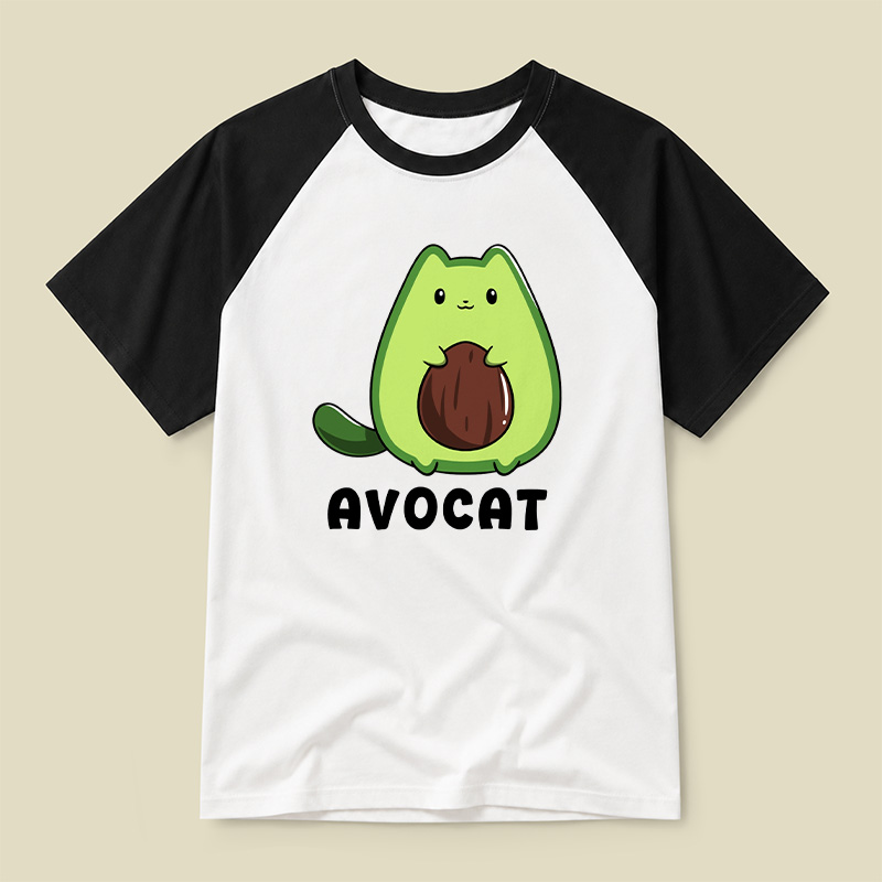 Cute Avocat Raglan T-shirt