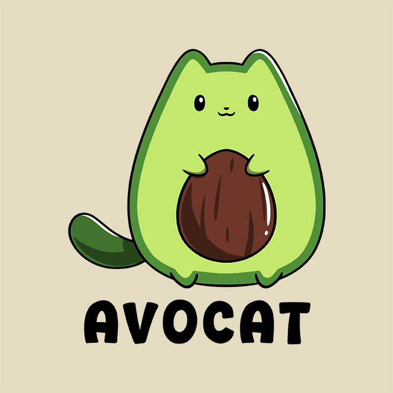 Cute Avocat Geek Baby Tee
