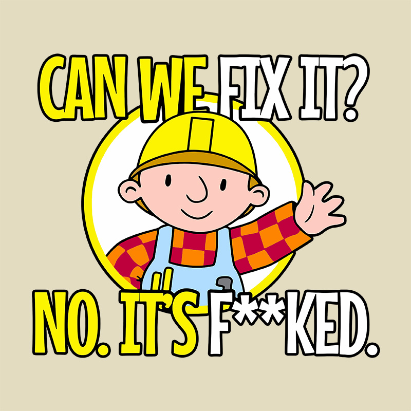 Can We Fix It Funny Geek Baby Tee