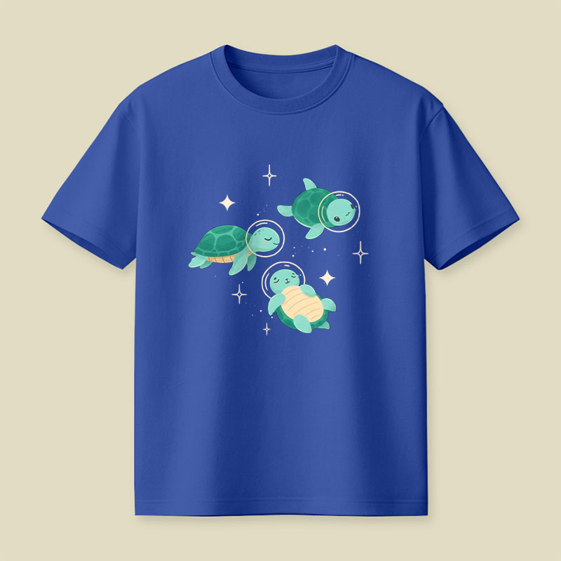 Space Turtles Playful T-Shirt