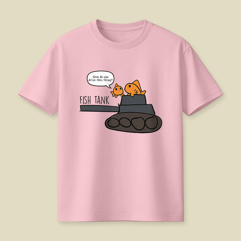 Fish Tank How Do You Drive This Thing Playful T-Shirt